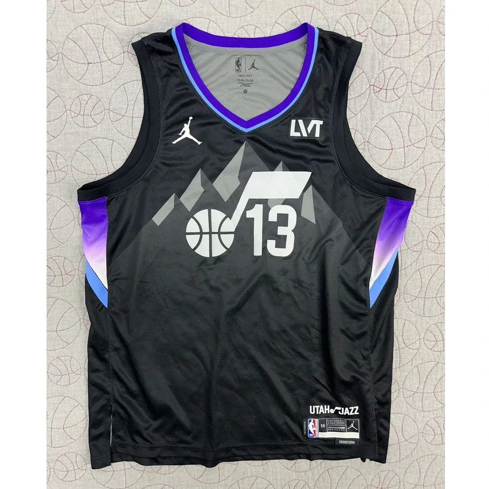Jordan Utah‎ Jazz Jersey Black Walter Clayton Jr 13 Statement / Mens XXL